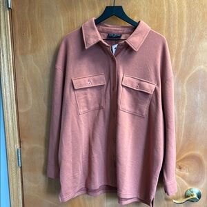 Lane Bryant Terracotta Button Down Shirt